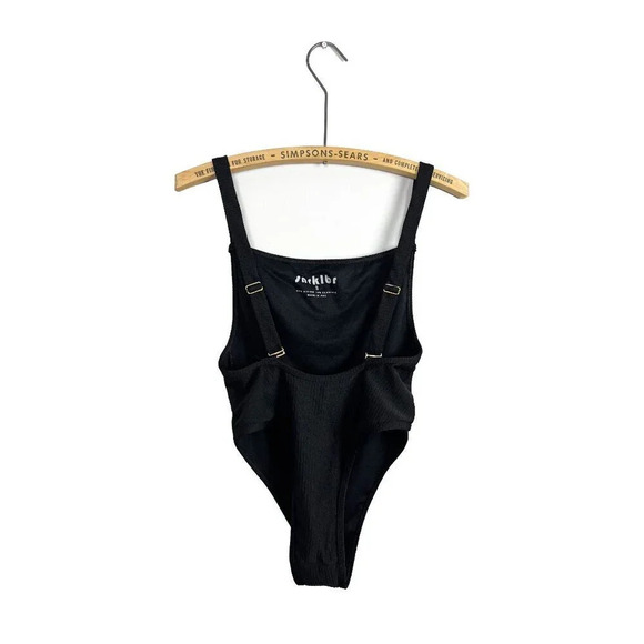 SNRKLBR Womens Size 4 Small One Piece Swim Suit Swimsuit Black Beach Festival - Picture 6 of 8
